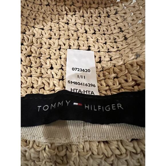 Vintage Tommy Hilfiger Straw Fedora Hat - Picture 7 of 8